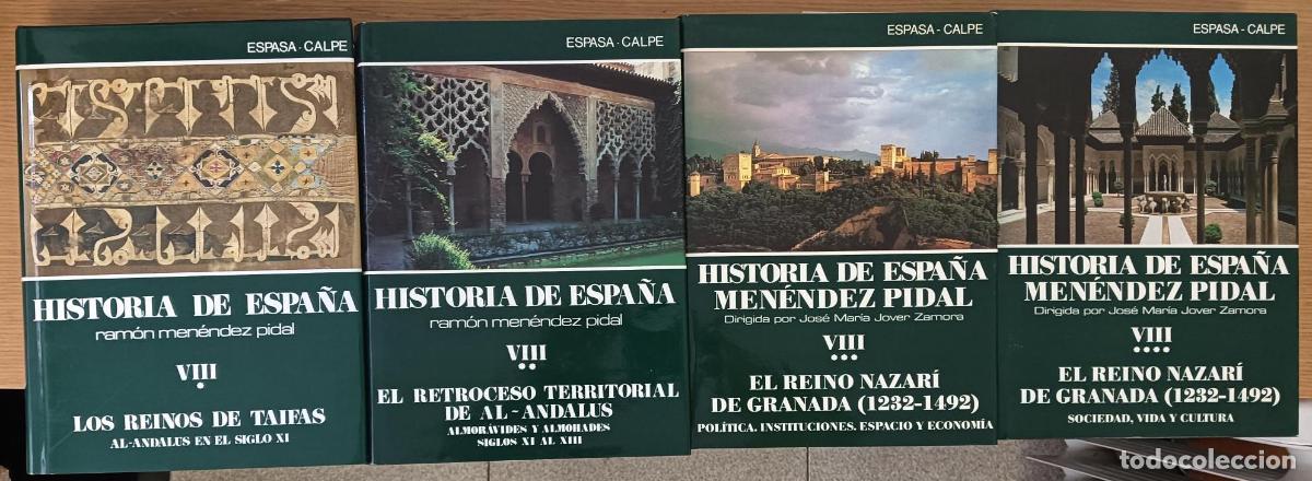 Libros: Historia de Espa&ntilde;a Ram&oacute;n Men&eacute;ndez Pidal, tomo VIII (1-2-3-4) - VVAA