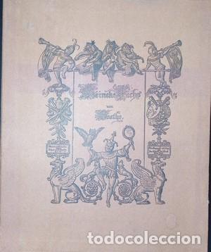 Libros: Reineke Fuchs-JOHANN WOLFGANG VON GOETHE - GOETHE-WOLFGANG, JOHANN