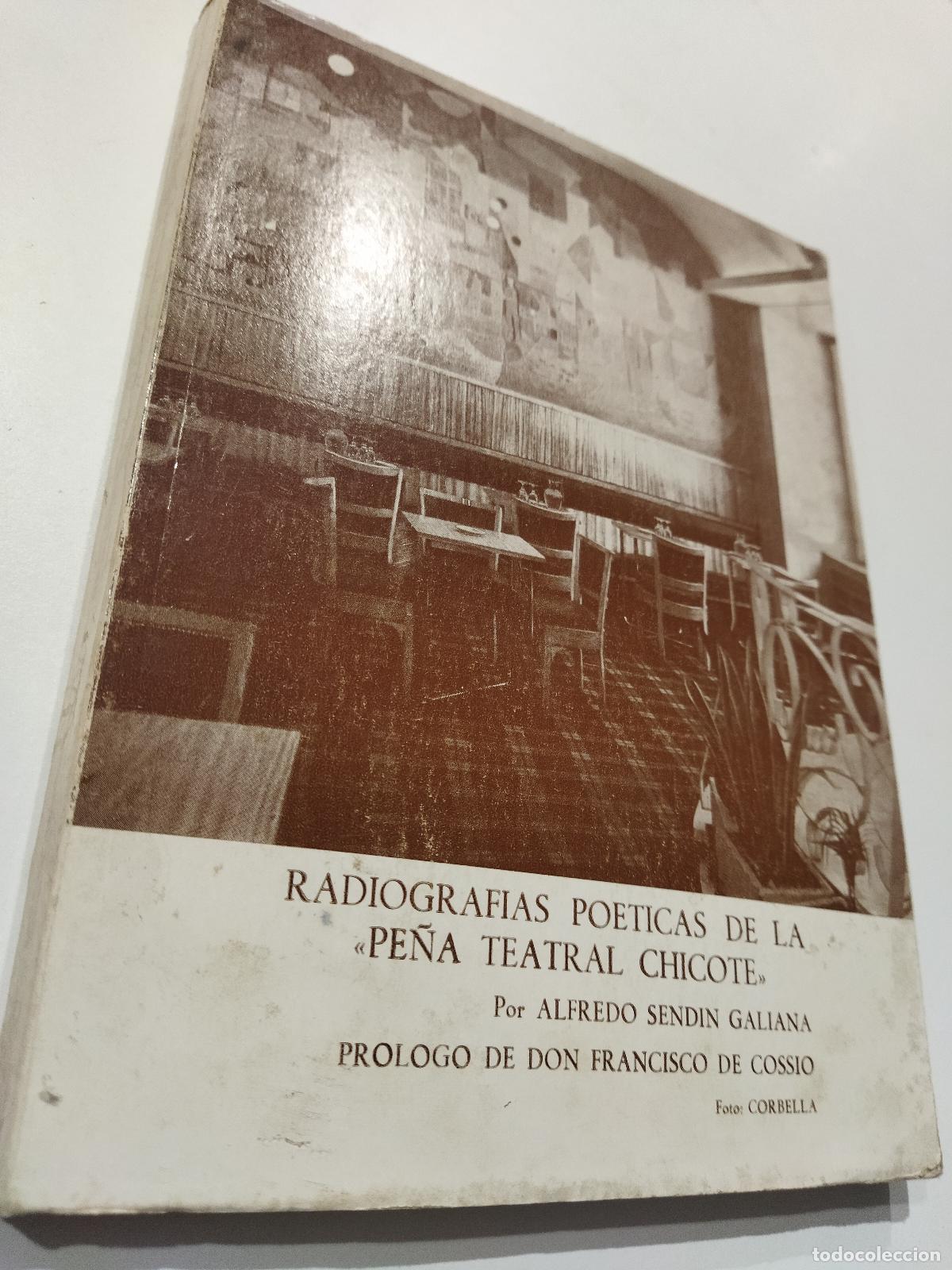Libros: RADIOGRAFIAS POETICAS DE LA PE&Ntilde;A TEATRAL CHICOTE - SENDIN GALIANA, ALFREDO