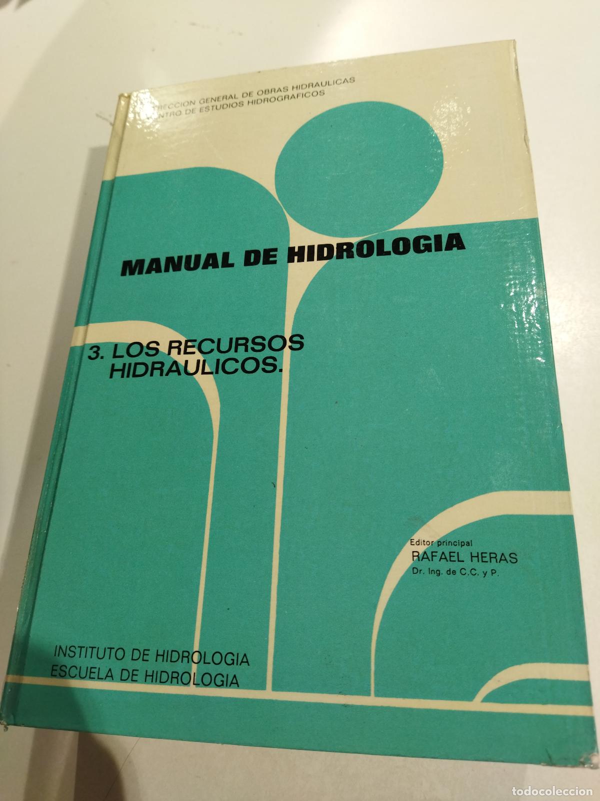 Libros: MANUAL DE HIDROLOGIA - VARIOS