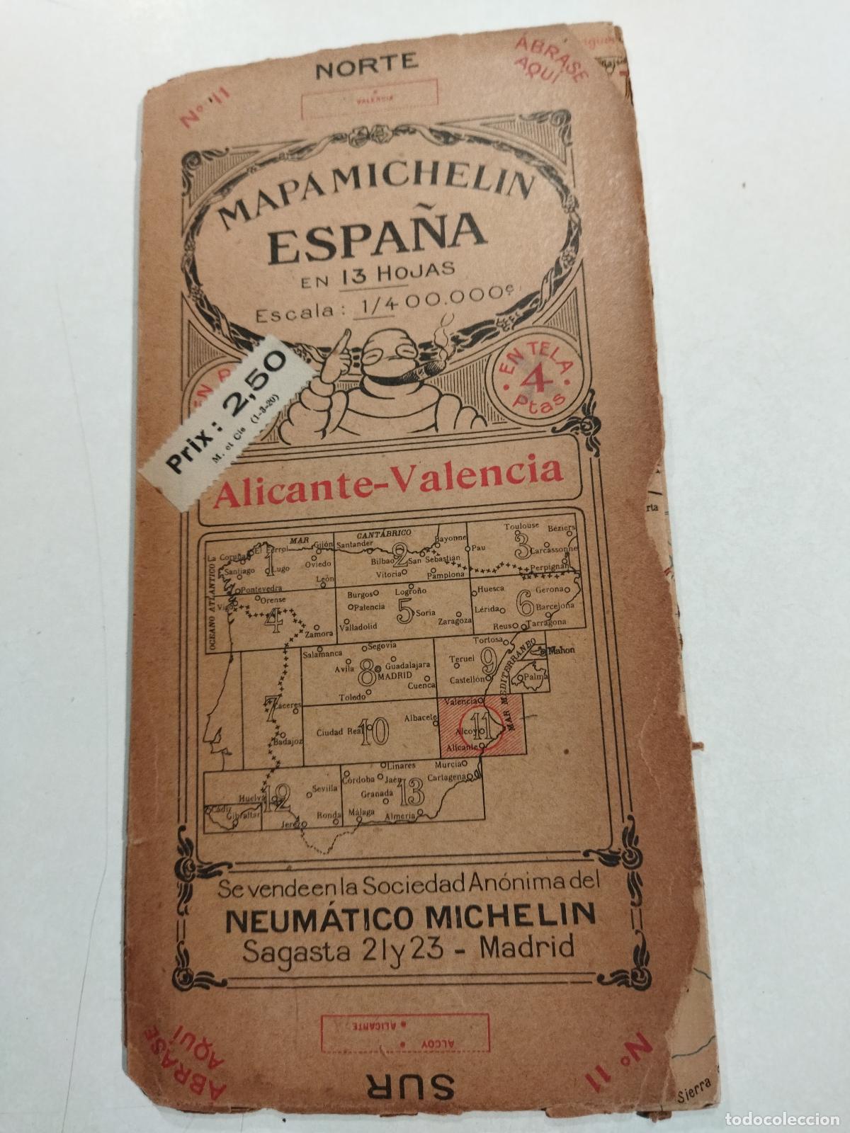 Libros: MAPA MICHELIN ESPA&Ntilde;A EN 13 HOJAS. N&ordm; 11 - VARIOS