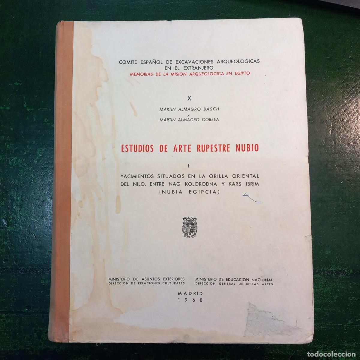 B&uuml;cher: ESTUDIOS DE ARTE RUPESTRE NUBIO - ALMAGRO BASCH, MARTIN