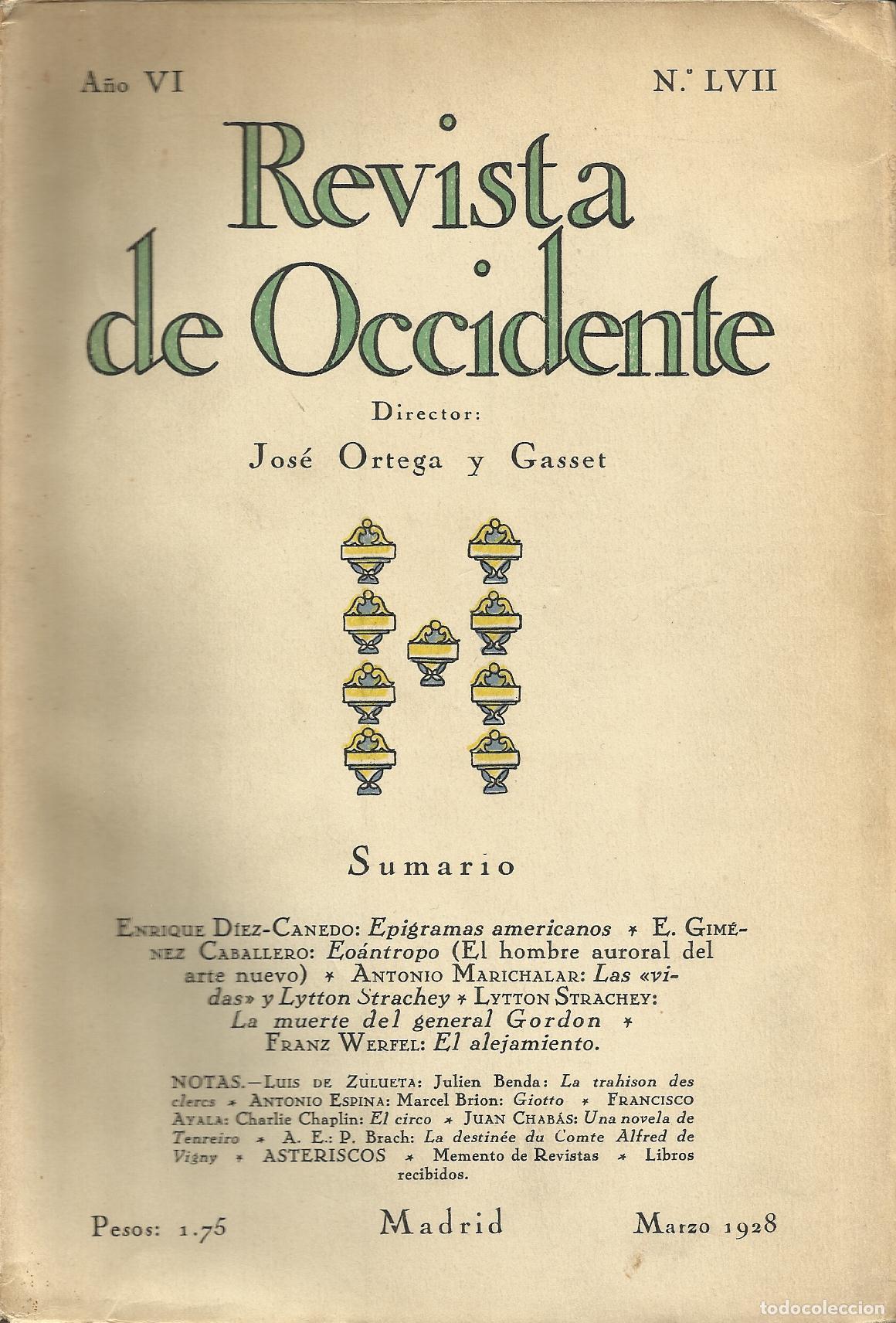 Libros: REVISTA DE OCCIDENTE - VARIOS AUTORES