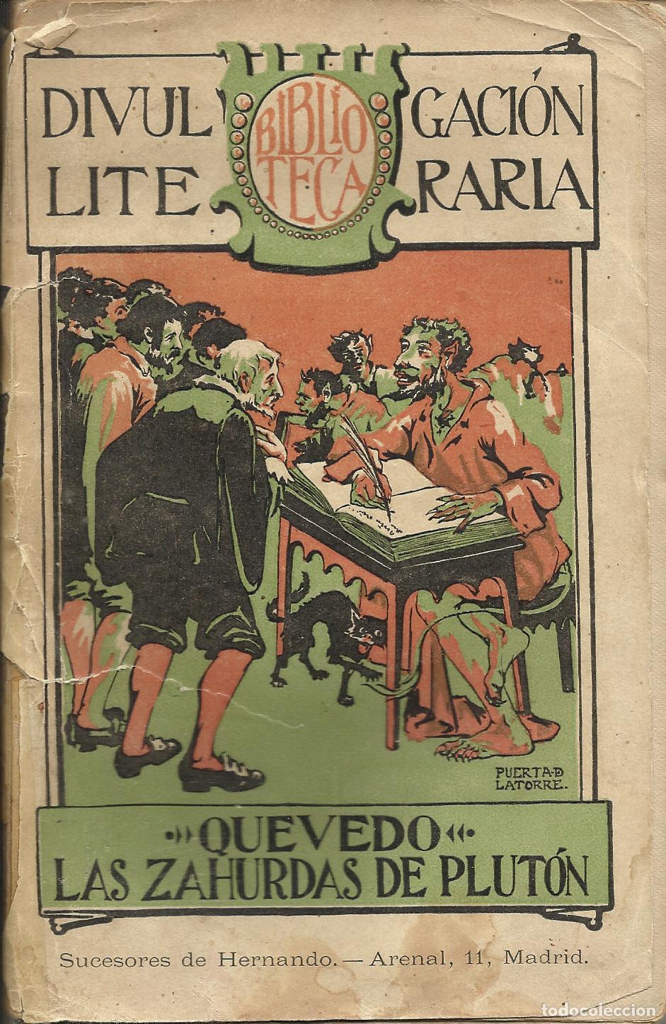 Libros: LAS ZAHURDAS DE PLUT&Oacute;N - QUEVEDO Y VILLEGAS, FRANCISCO DE