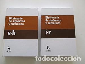 Libros: DICCIONARIO DE SIN&Oacute;NIMOS Y ANT&Oacute;NIMOS DOS TOMOS - vvaa