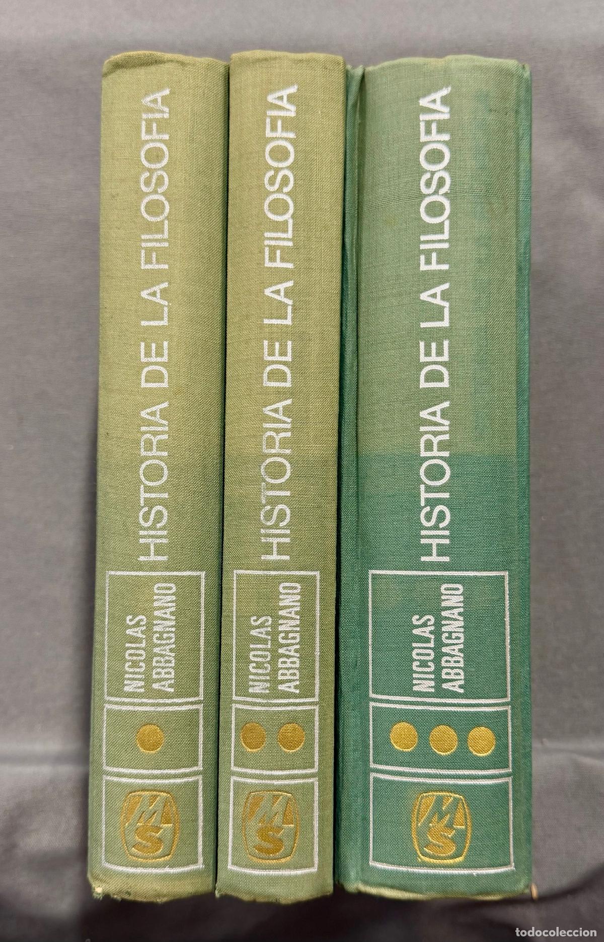 Libros: HISTORIA DE LA FILOSOF&Iacute;A. 3 TOMOS. - ABBAGNANO, NICOL&Aacute;S. - Foto 9