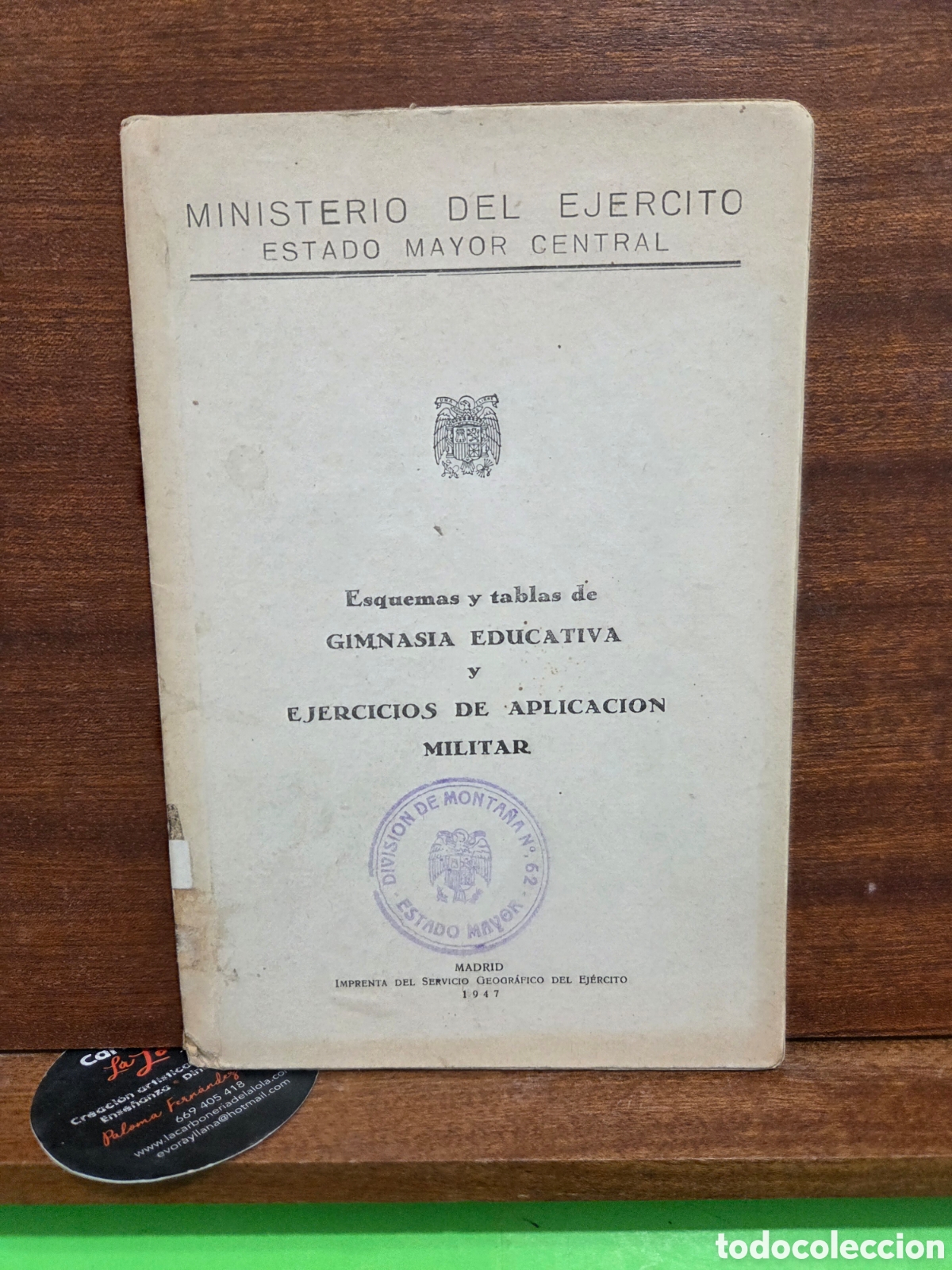 B&uuml;cher: 1947..&rdquo;&rdquo;ESQUEMAS Y TABLAS DE GIMNASIA EDUCATIVA Y EJERCICIOS DE APLICACION MILITAR...