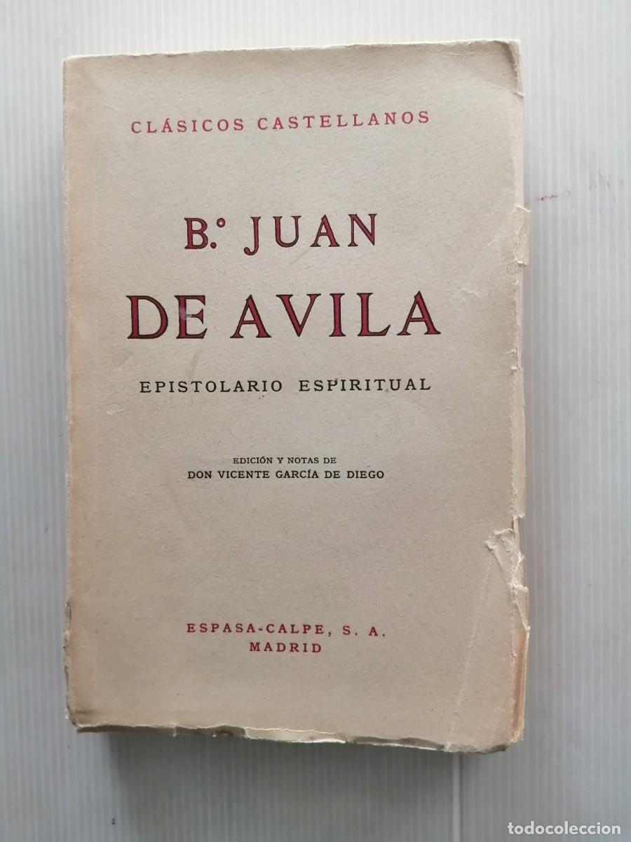 Libros: Juan de &Aacute;vila Epistolario espiritual