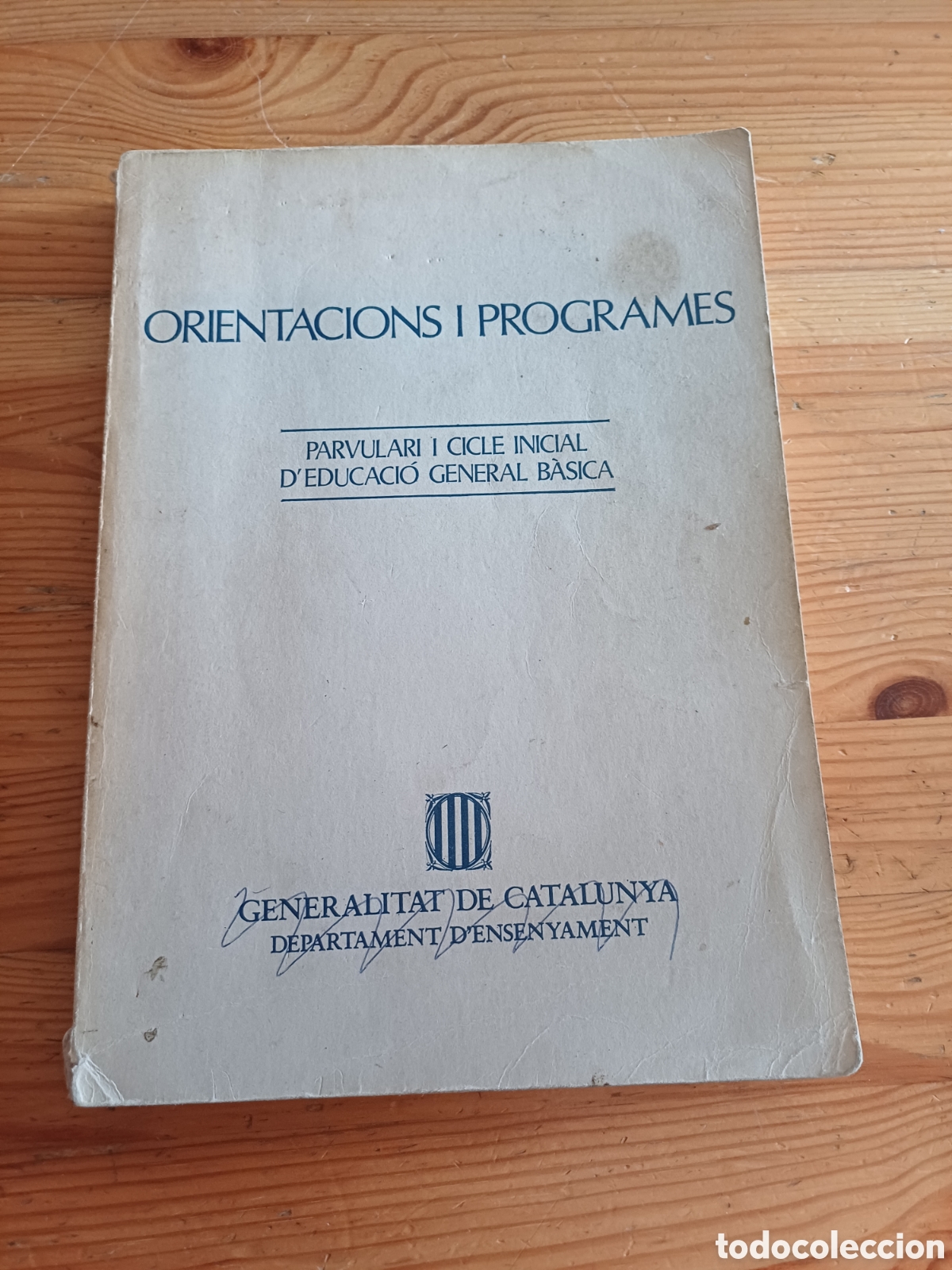 Libros: Orientacions i programes Parvulari i cicle inicial d'educaci&oacute; general b&agrave;sica Generalitat Catalunya
