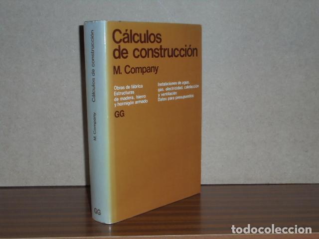 Livros em segunda m&atilde;o: C&Aacute;LCULOS DE CONSTRUCCI&Oacute;N - Prontuario para el c&aacute;lculo de anteproyectos con numerosos ejemplos resuel