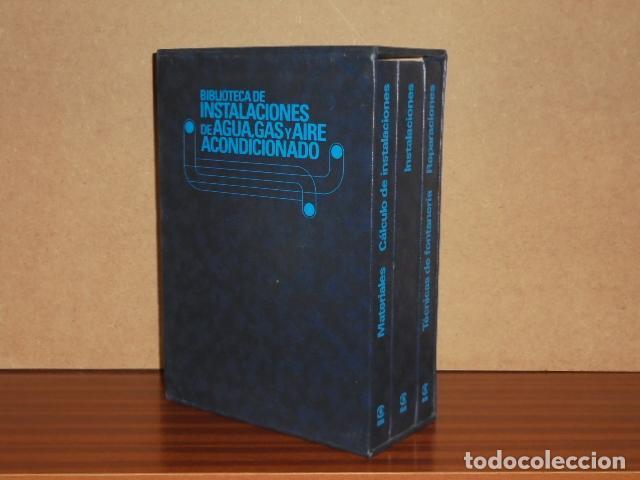 Libros: BIBLIOTECA DE INSTALACIONES DE AGUA, GAS Y AIRE ACONDICIONADO - 3 TOMOS - Miranda, &Aacute;ngel Luis