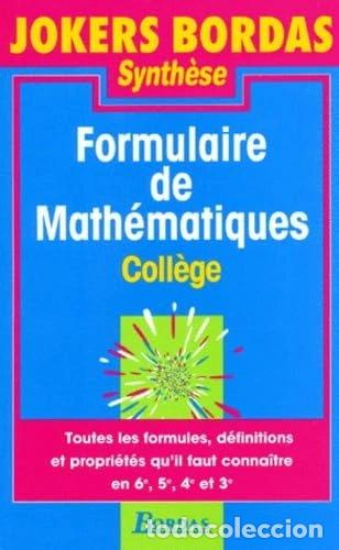 Libri di seconda mano: Formulaire de math&eacute;matiques coll&egrave;ge- 9782040285906