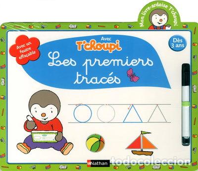 Livros em segunda m&atilde;o: T'choupi, j'&eacute;cris les premiers trac&eacute;s- 9782091840512