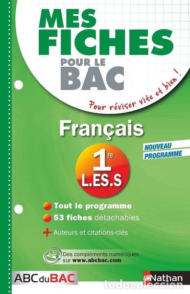 B&uuml;cher: Fran&ccedil;ais 1re L, ES, S - Mes fiches ABC du BAC- 9782091884639