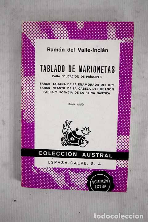 Libros: Tablado de marionetas: para educaci&oacute;n de principes.- Valle-Incl&aacute;n, Ram&oacute;n del