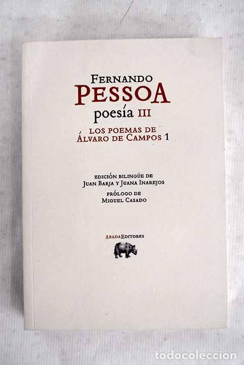 Libros: Los poemas de &Aacute;lvaro Campos 1.- Pessoa, Fernando