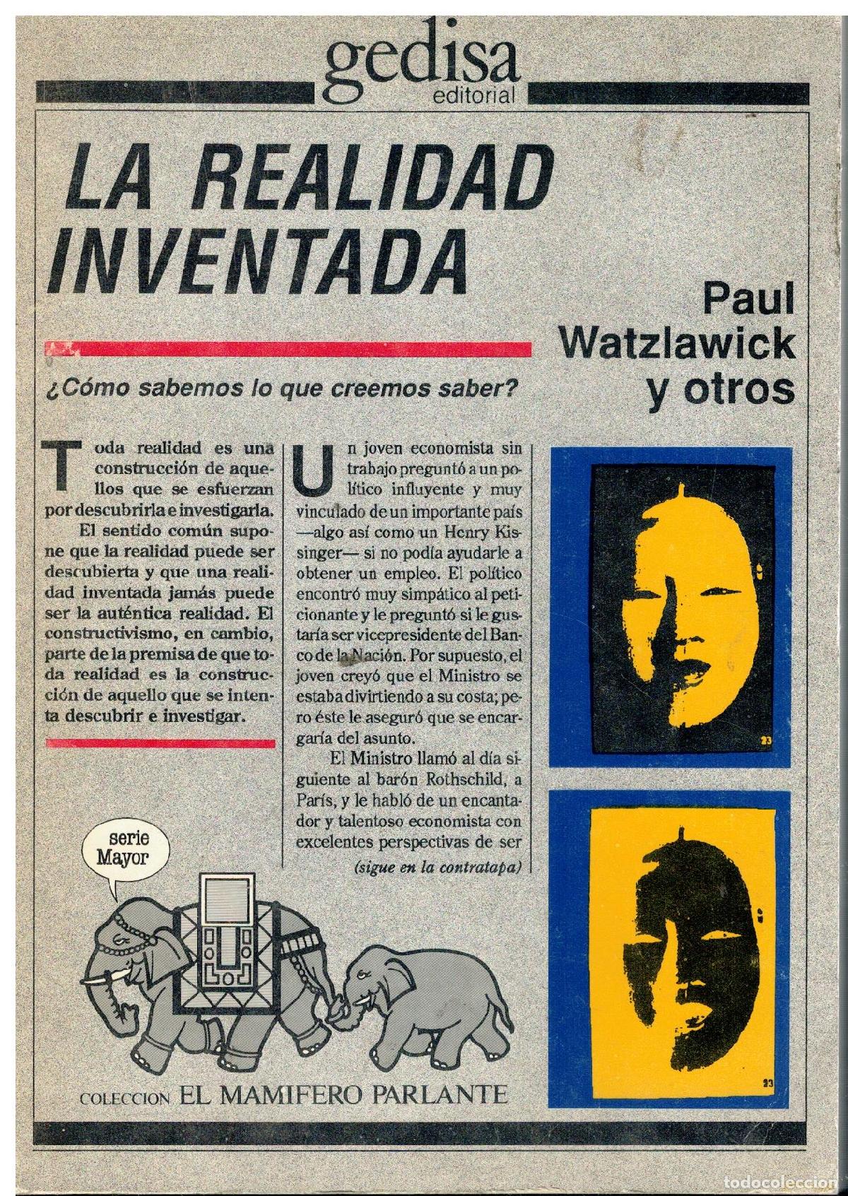 Libros: LA REALIDAD INVENTADA. &iquest;C&Oacute;MO SABEMOS LO QUE CREEMOS SABER?