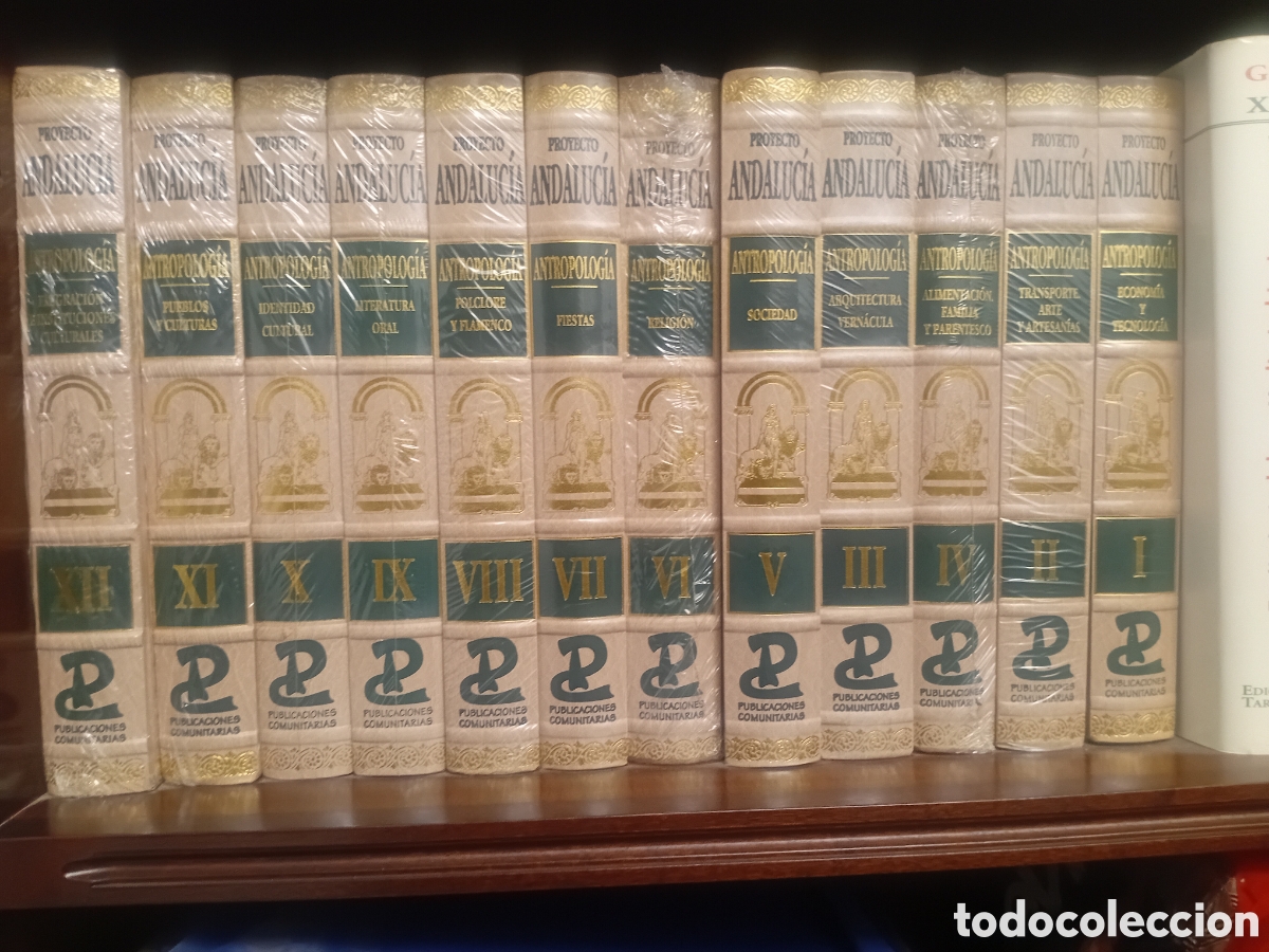 Libros: Proyecto Andaluc&iacute;a. Antropolog&iacute;a. 12 tomos, obra completa. Coord. RODR&Iacute;GUEZ BECERRA, Salvador.