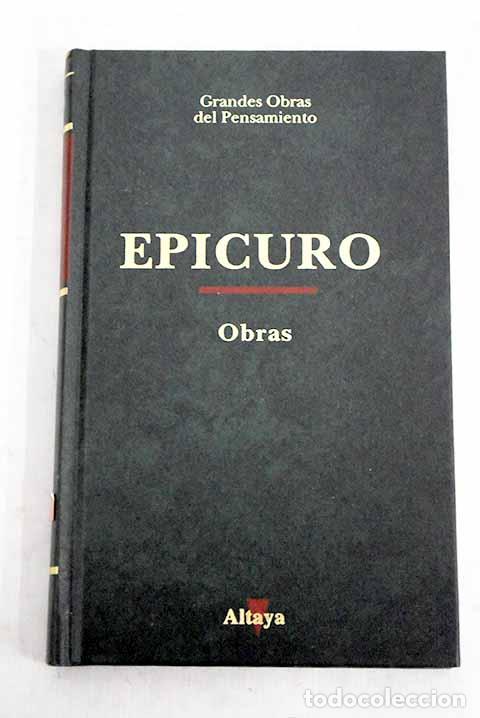 Libros: Obras: Epicuro: Altaya..- Epicuro