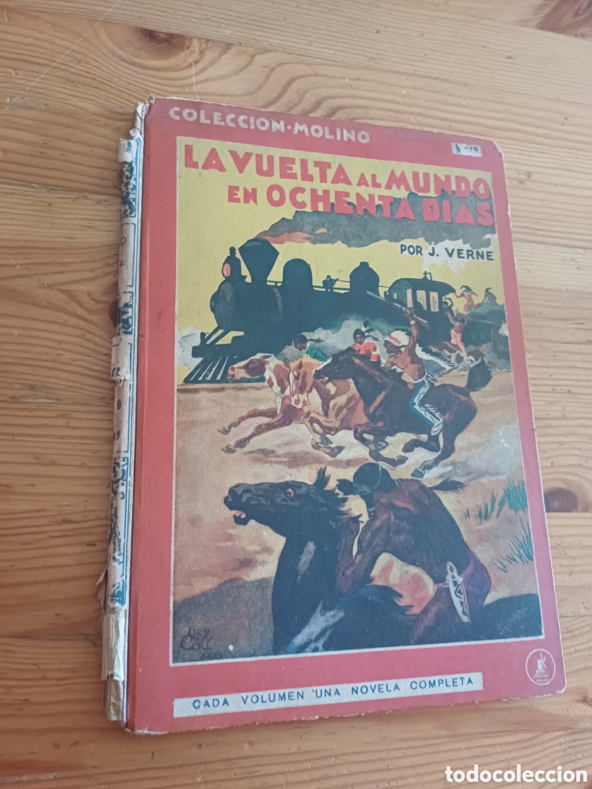 Libros: La vuelta al mundo en ochenta d&iacute;as Julio Verne Traduccion de Angel Fuentes Editorial Molino