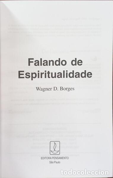 Libros: BORGES. (Wagner D.) - FALANDO DE ESPIRITUALIDADE. [1.&ordf; EDI&Ccedil;&Atilde;O] - Foto 2