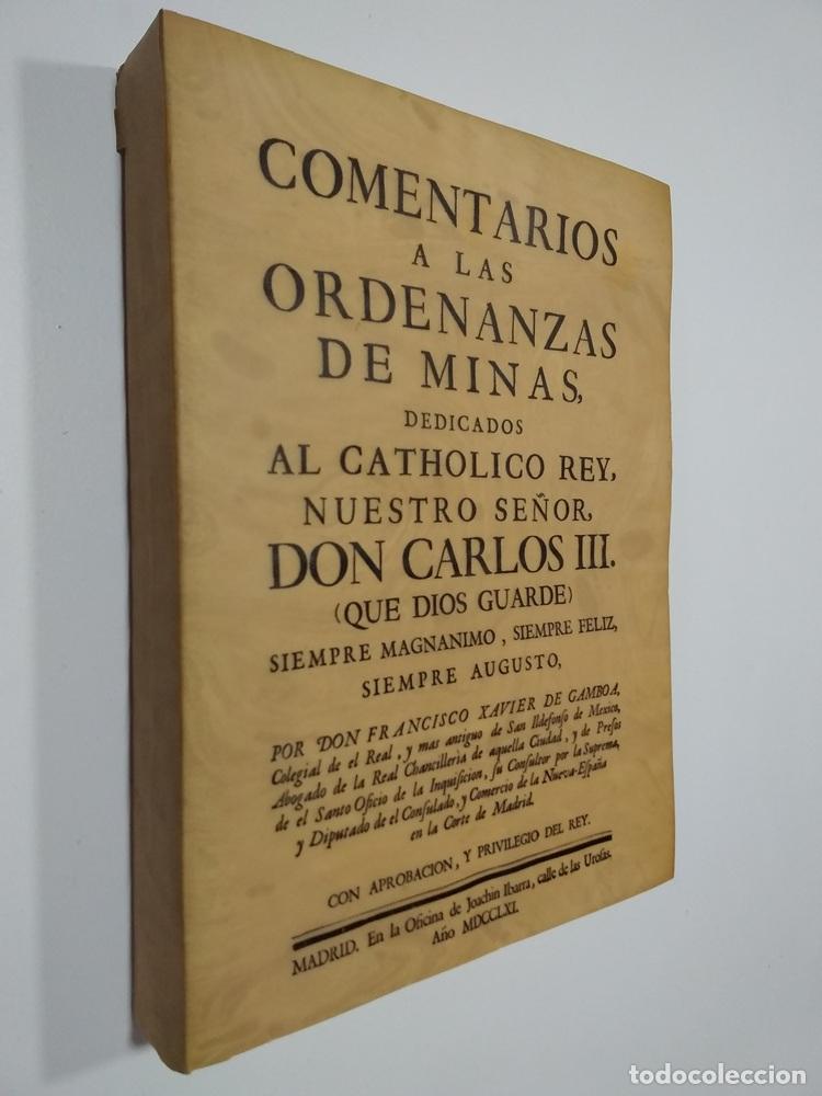 Livros em segunda m&atilde;o: Comentarios a las ordenanzas de minas, dedicados al cat&oacute;lico rey, nuestro se&ntilde;or Carlos III - Francis