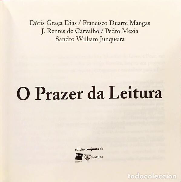 Libros: GRA&Ccedil;A DIAS. (D&oacute;ris) e outros. - O PRAZER DA LEITURA. - Foto 2