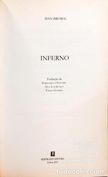 Libros: BROWN. (Dan) - INFERNO. [1.&ordf; EDI&Ccedil;&Atilde;O] - Foto 2