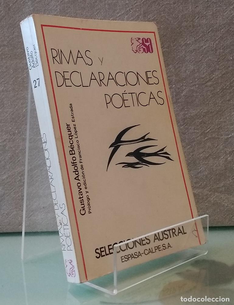 Libros: Rimas y declaraciones po&eacute;ticas - Gustavo Adolfo B&eacute;cquer