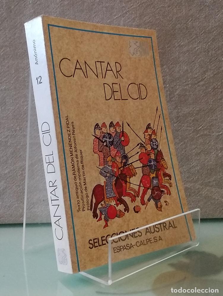 Libros: Cantar del Cid - Ram&oacute;n Men&eacute;ndez Pidal (ed)
