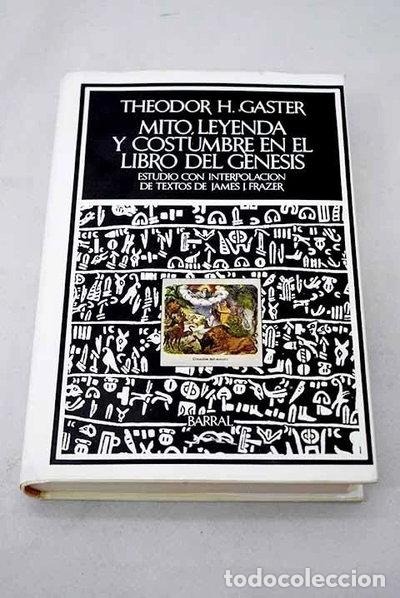 Libros: Mito, leyenda y costumbre en el Libro del G&eacute;nesis- 9788421120101