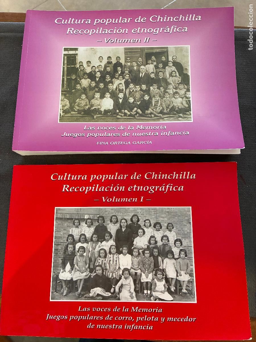 Libros: Albacete dos libros de chinchilla recopilaci&oacute;n etnogr&aacute;fica juegos populares tomos I y II