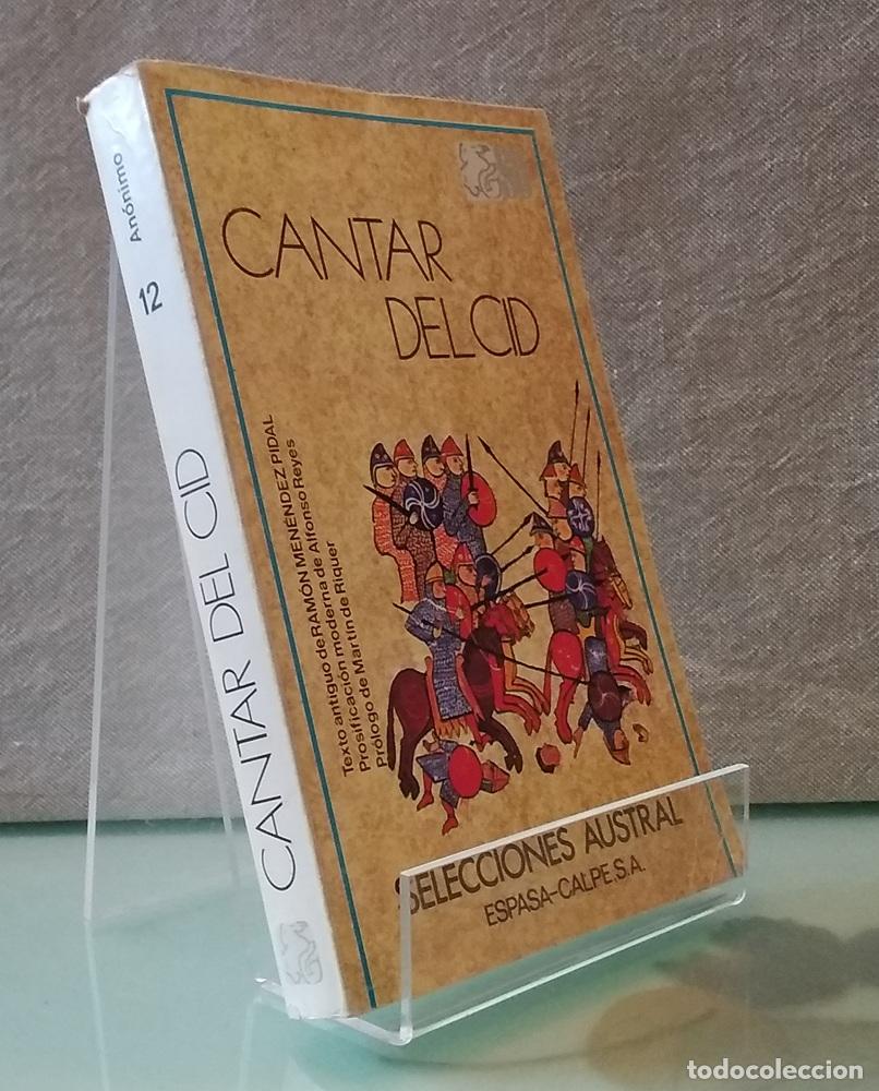 Libros: Cantar del cid - Ram&oacute;n Men&eacute;ndez Pidal (ed)