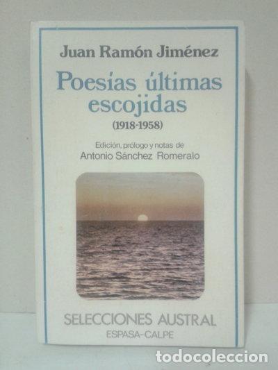 Libros: Poes&iacute;as &uacute;ltimas escojidas- 9788423920990