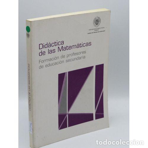 Livres: DIDACTICA DE LAS MATEMATICAS - UNIVERSIDAD COMPLUTENSE MADRID
