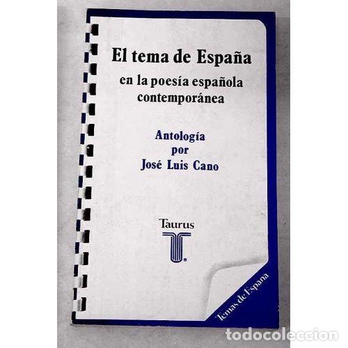 Livres: EL TEMA DE ESPA&Ntilde;A LA POES&Iacute;A CONTEMPOR&Aacute;NEA