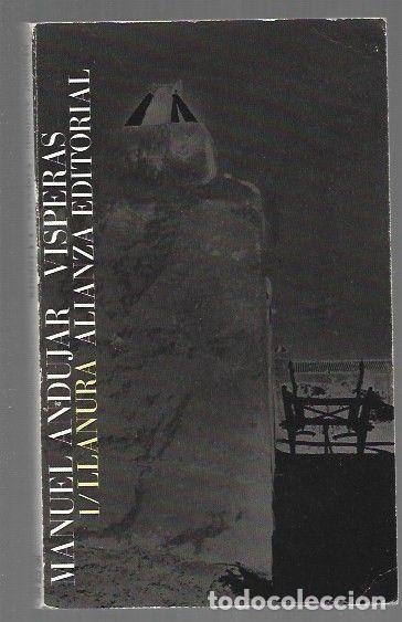 Libros: LLANURA. VISPERAS 1 - ANDUJAR, MANUEL - Foto 1