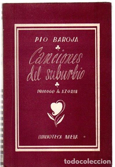 Libros: Canciones del suburbio - Baroja, P&iacute;o