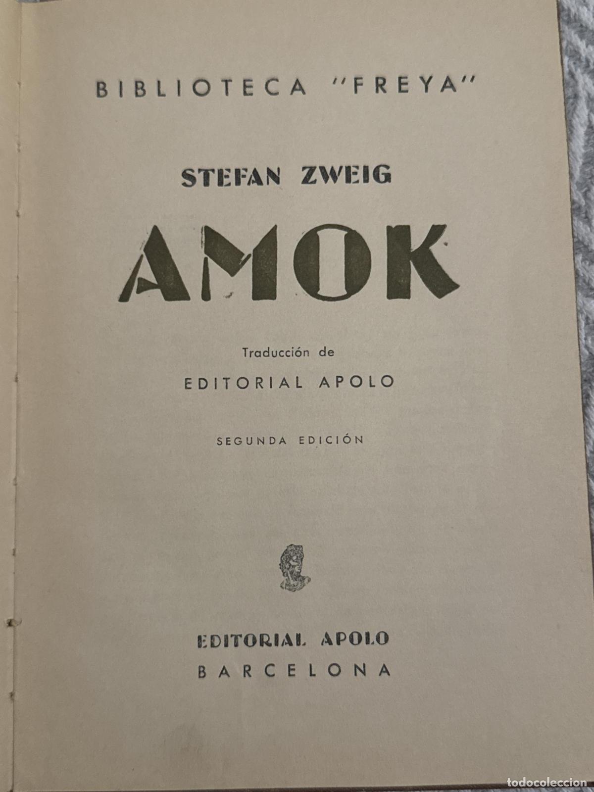 Libros: Amok (Stefan Zweig) - Stefan Zweig - Foto 3