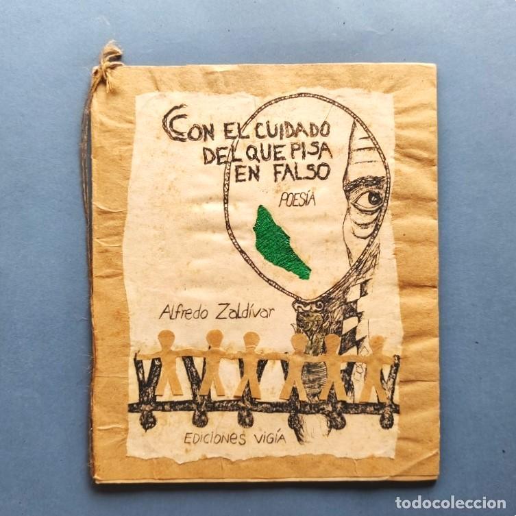 Libros: Con el Cuidado del que Pisa en Falso. Poes&iacute;a. Edici&oacute;n de Gisela Baranda. Dise&ntilde;o y dibujos de Hiram A