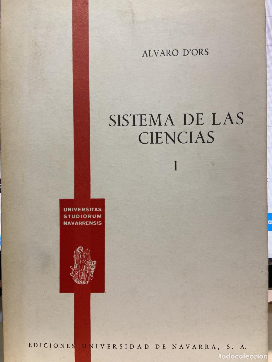 Libros: SISTEMA DE LAS CIENCIAS- I - &Aacute;lvaro D'Ors