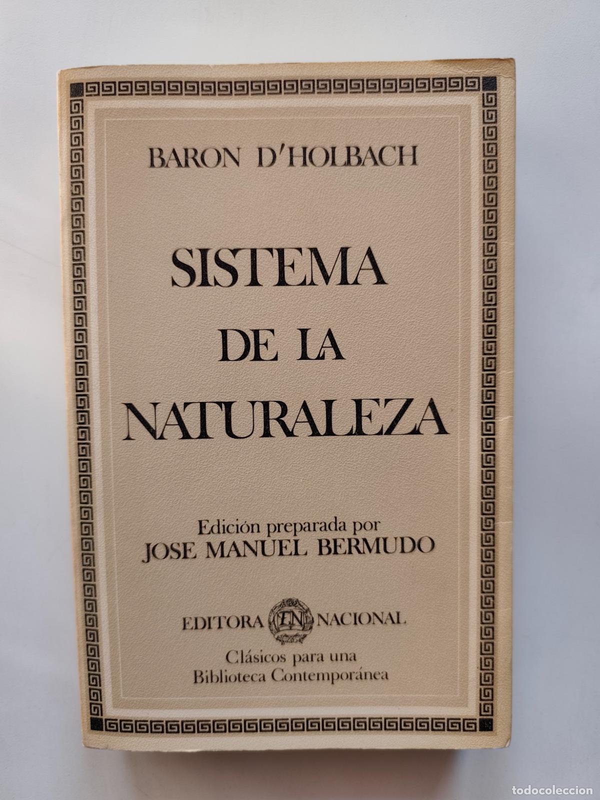 Libros: Baron D'Holbach - Sistema de la naturaleza