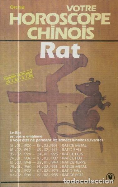 B&uuml;cher: Votre horoscope chinois: Rat- 9782501005937