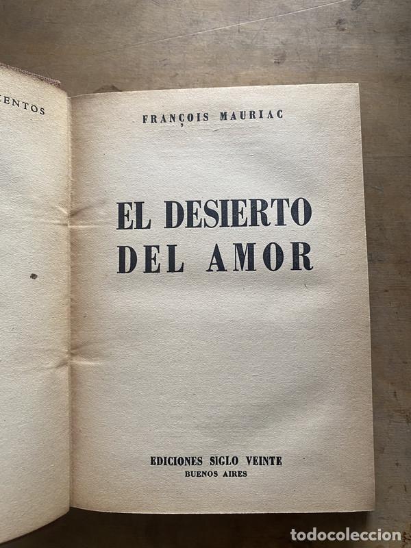 Livres: El desierto del amor - Mauriac Francois