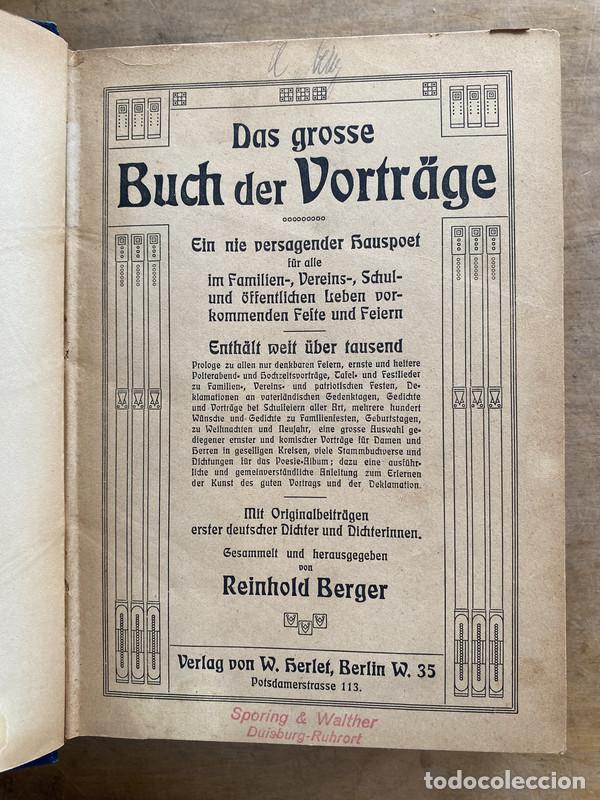 B&uuml;cher: Das grosse Buch der Vortrage - Berger Reinhold