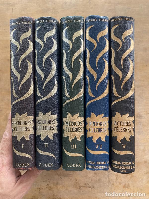 Libros: Escritores celebres; Medicos celebres; Pintores celebres; Actores celebres - Grandes Figuras de la H