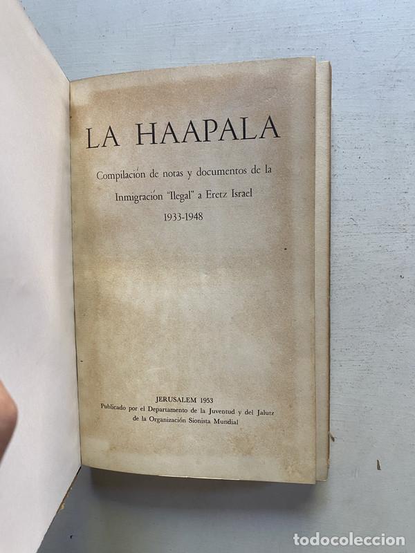 Libros: La haapala - Departamento de la Juventud y del Jalutz de la Organizacion Sionista Mundial