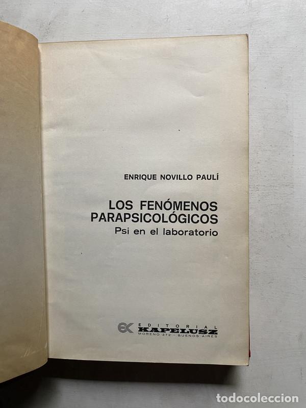 B&uuml;cher: Los fenomenos parapsicologicos - Novillo Pauli Enrique
