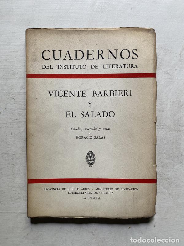 Libros: Vicente Barbieri y El Salado - Salas Horacio - Foto 1