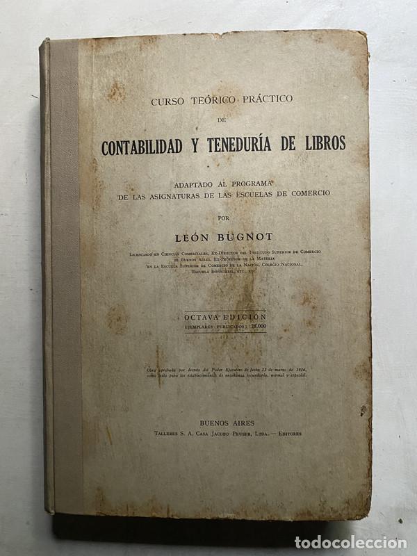 Livros em segunda m&atilde;o: Contabilidad y Teneduria de Libros - Bugnot Leon